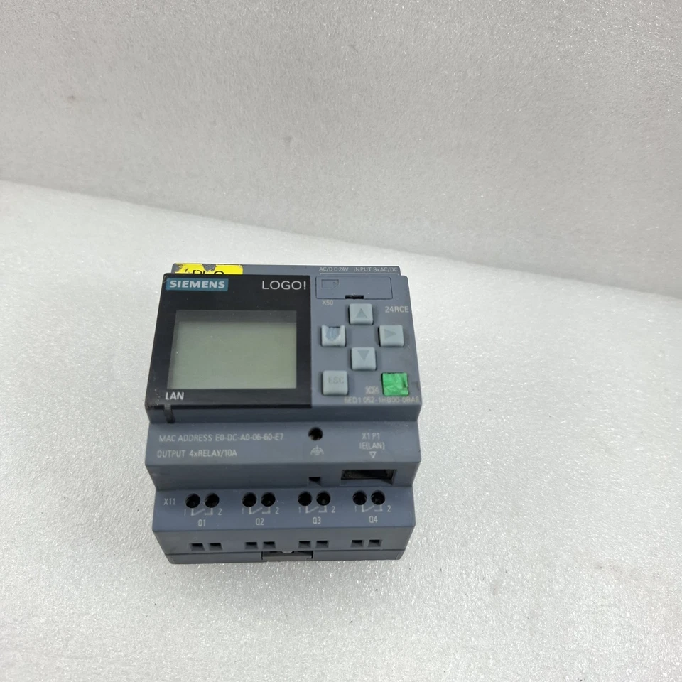 SIEMENS 6ED1052-1HB00-0BA8 24RCE LOGO PLC 6ED10521HB000BA8 AC/DC 24V